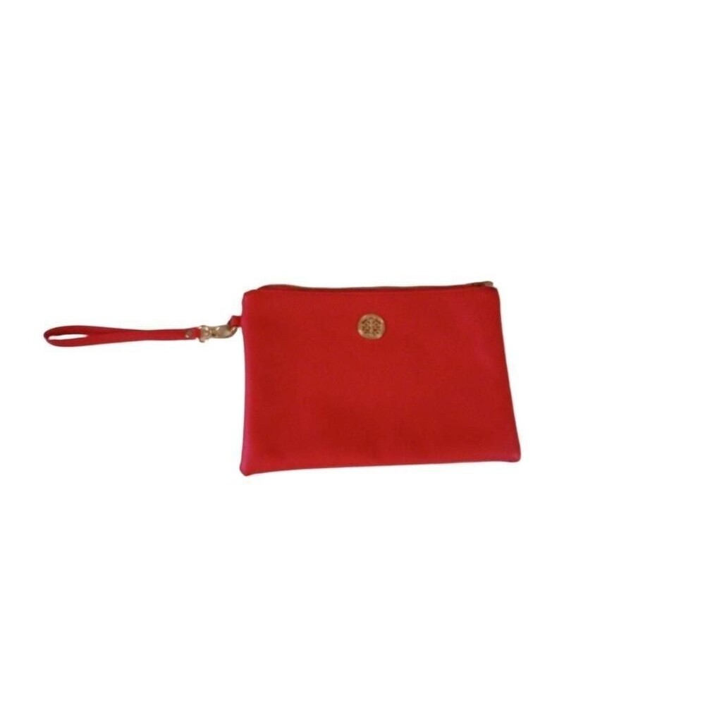 Shiseido Red Novelty Wristlet Cosmetic Pouch